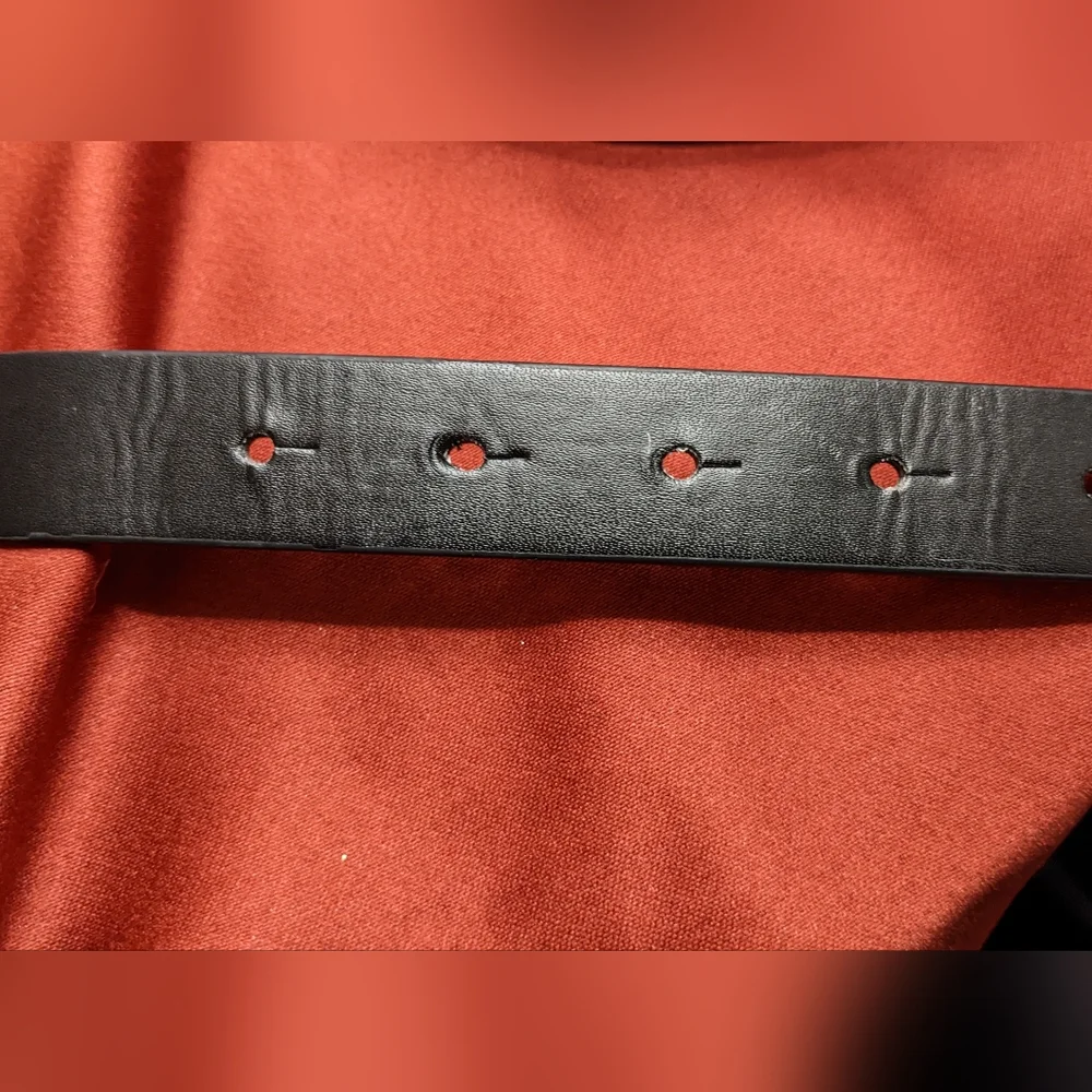 Adorable girls XS belt black with rhinestone heart buckle